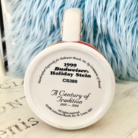 Budweiser, Vintage, 1999, Mug, Beer Stein, Holiday Stein, Nice Condition - Picture 9 of 11